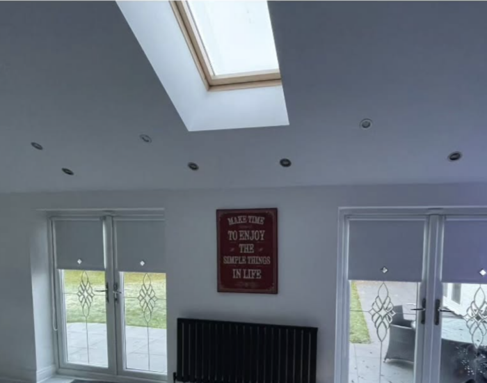 roller blinds in a kitchen