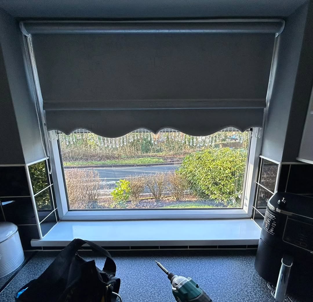 grey blackout roller blinds