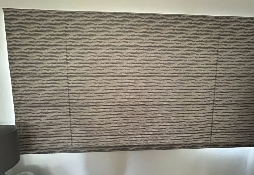 Roman blackout blinds closed